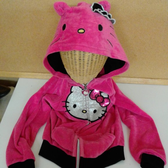 COPY - Hello Kitty  Girls  Pink  Zip Up  Hoodie  Size 6 - Picture 1 of 8